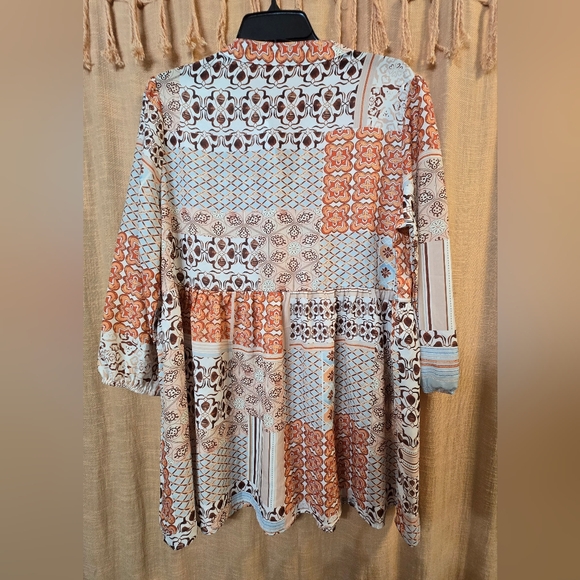 Bohemian Embroidered Tunic Top - Picture 2 of 2